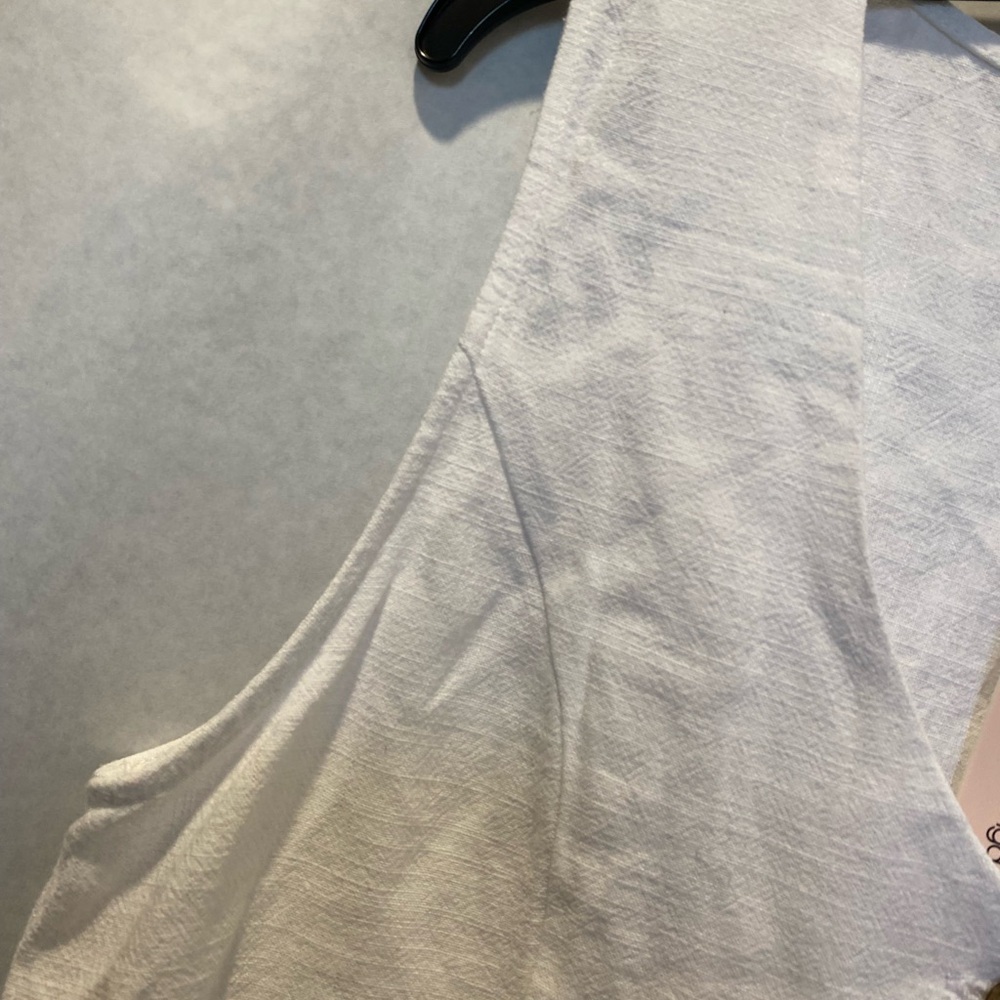 Aqua white button-down vest NWT L - Picture 3 of 6